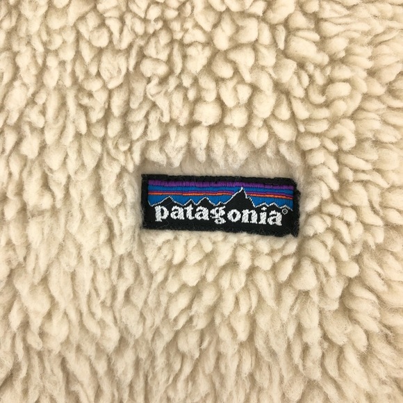 RARE Patagonia XS Retro X Cardigan High Pile Fleece Hooded Jacket ivory 0529 - Picture 4 of 12